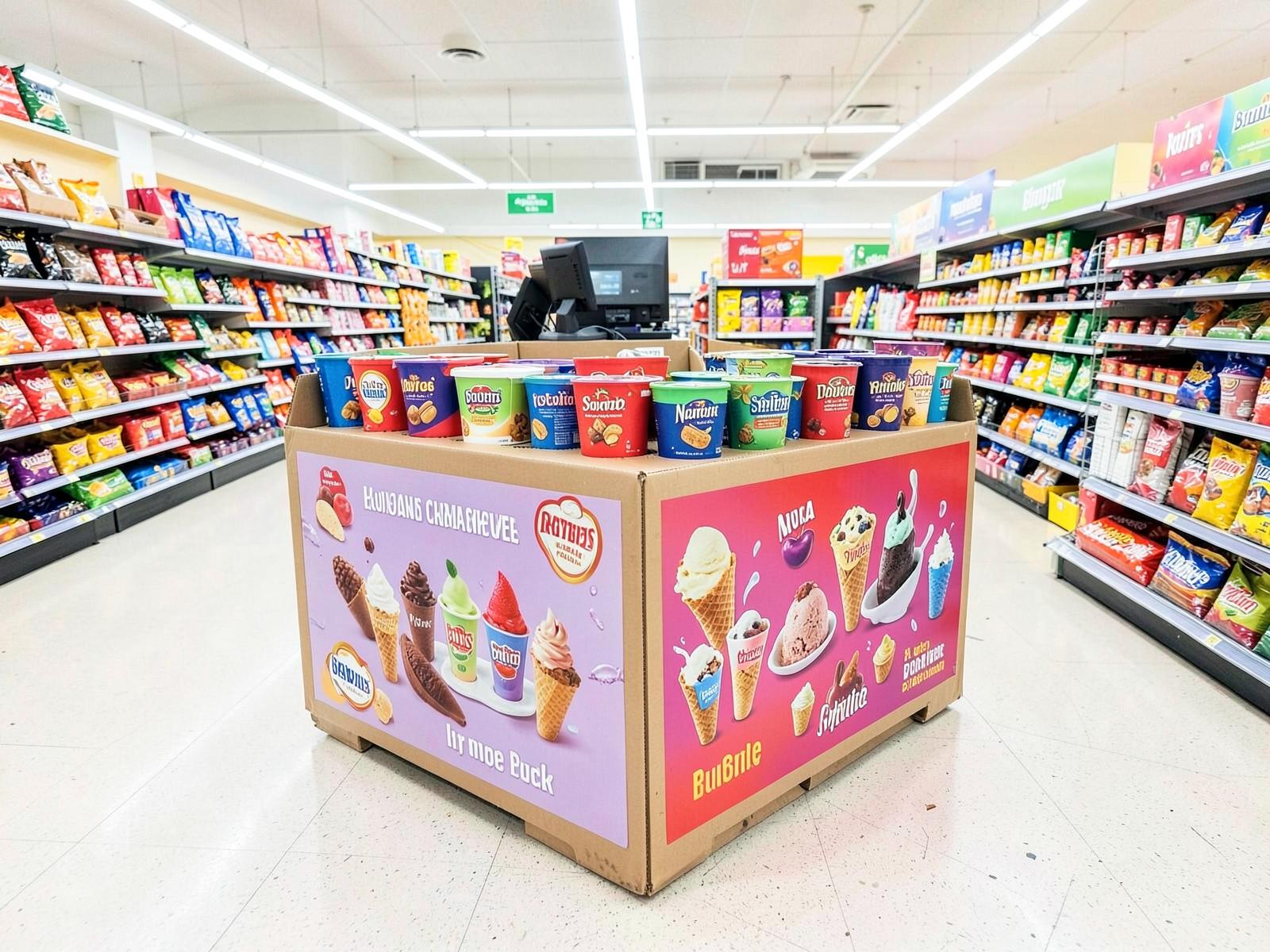 Frozen Treats Floor Display for Unilever — Ben & Jerry's